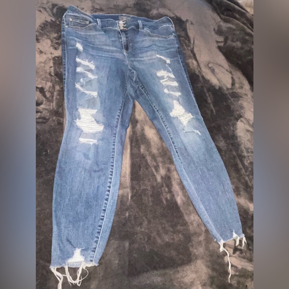 torrid Denim - TORRID 22T distressed super soft high rise jegging